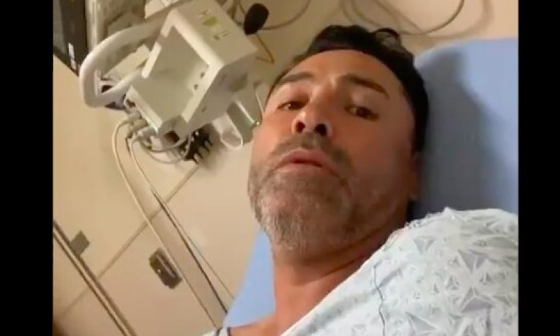 Óscar De La Hoya hospitalizado con COVID-19 y cancela pelea contra Vitor Belfort