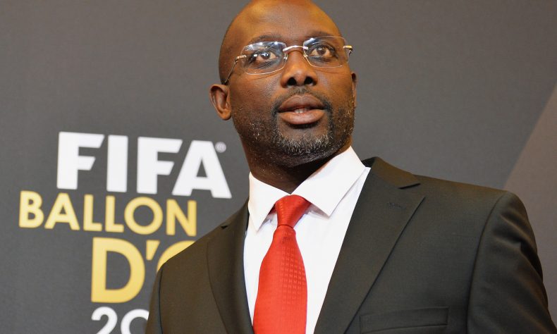 George Weah podría ser primer futbolista en ser presidente de un país